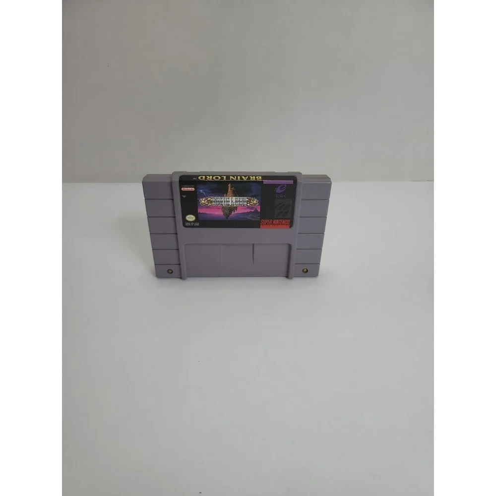 Enix Brain Lord Super Nintendo SNES Game Cartridge Nintendo SNES NTSC-U/C